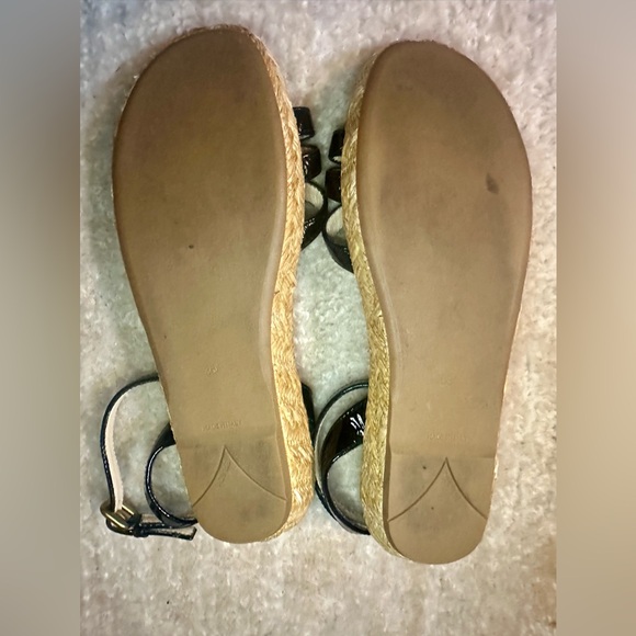 Prada Half Gladiator Black Patent Leather Sandals - Picture 6 of 8